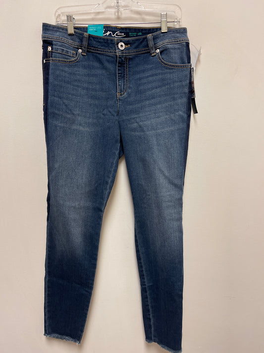 Jeans Skinny By Calvin Klein In Blue Denim, Size: 12