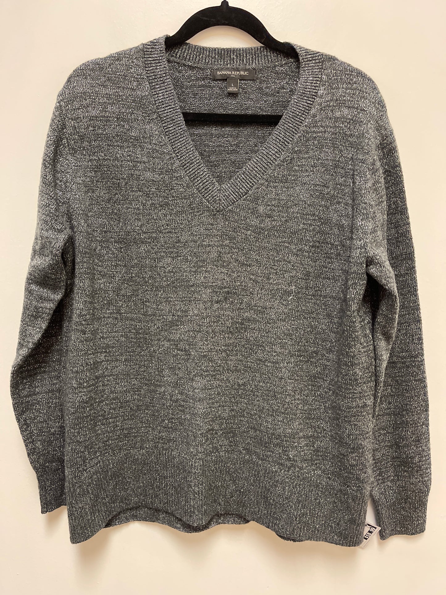 Sweater By Banana Republic In Grey, Size: L