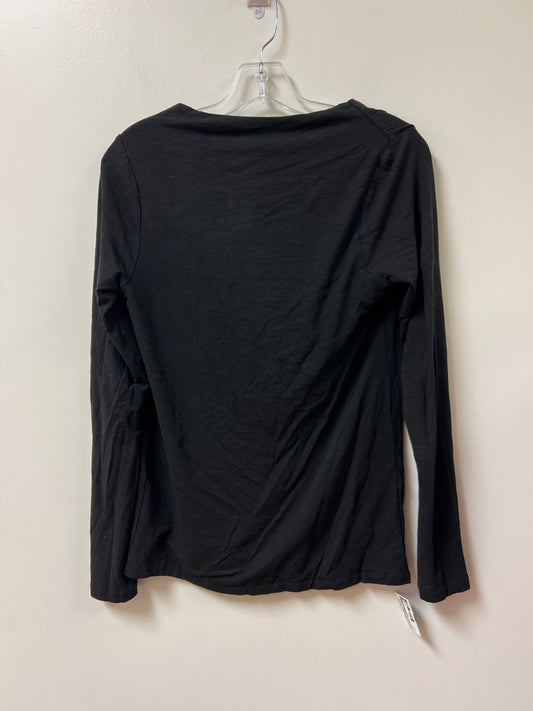 Top Long Sleeve By Clothes Mentor In Black, Size: M