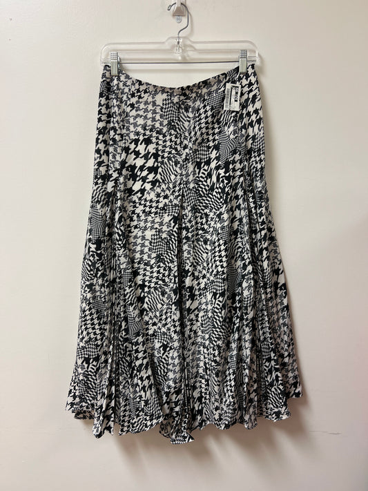 Skirt Maxi By Maeve In Black & White, Size: 8