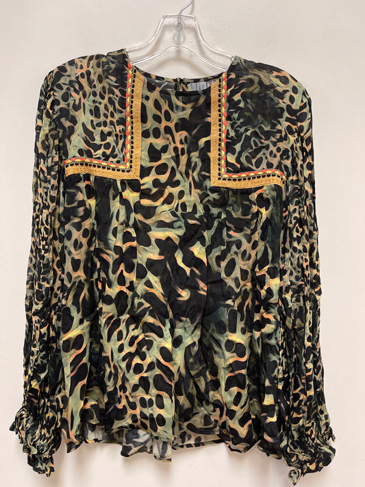 Top Long Sleeve By Blank London In Animal Print, Size: S