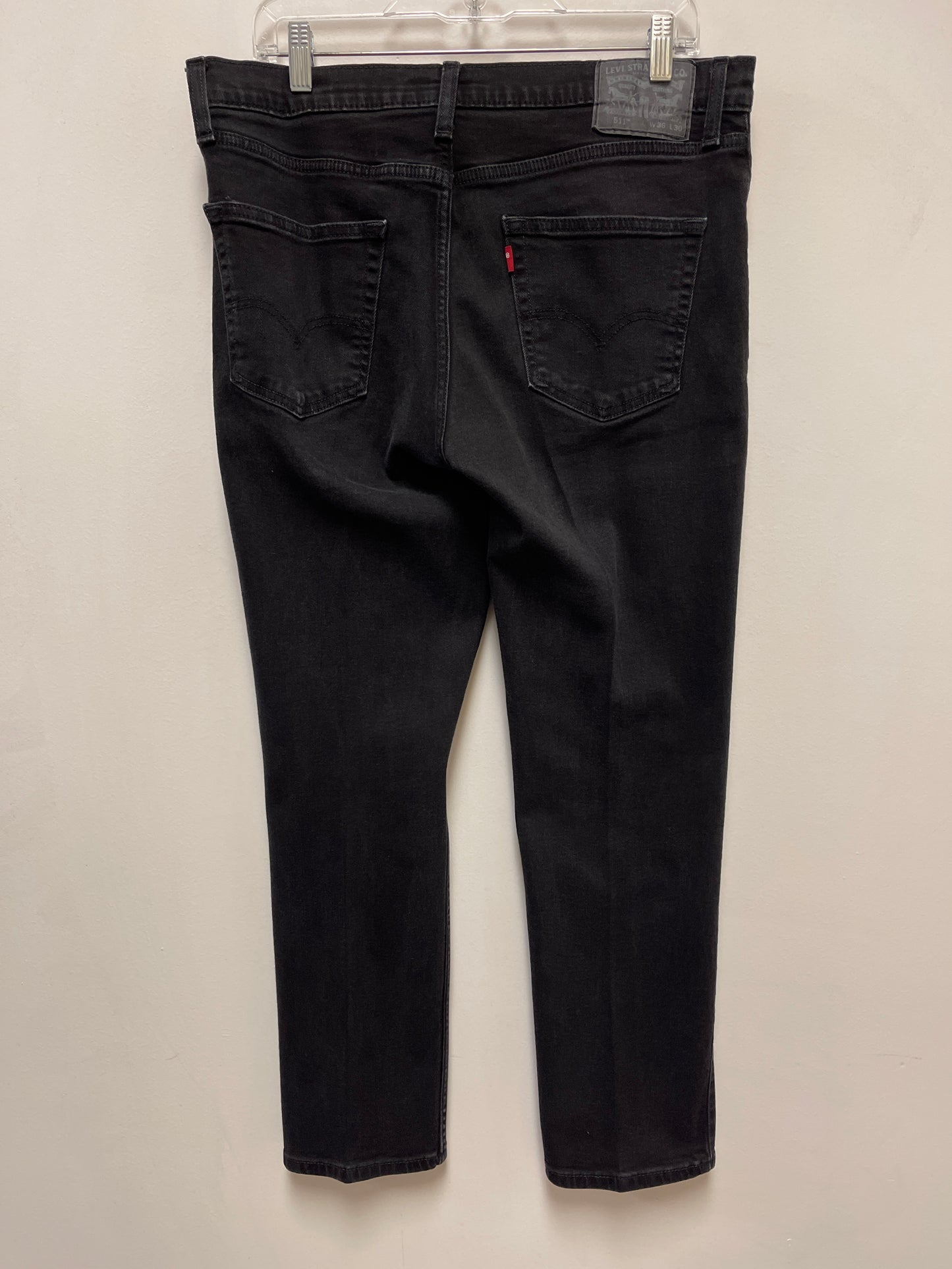 Jeans Straight By Levis In Black, Size: 20