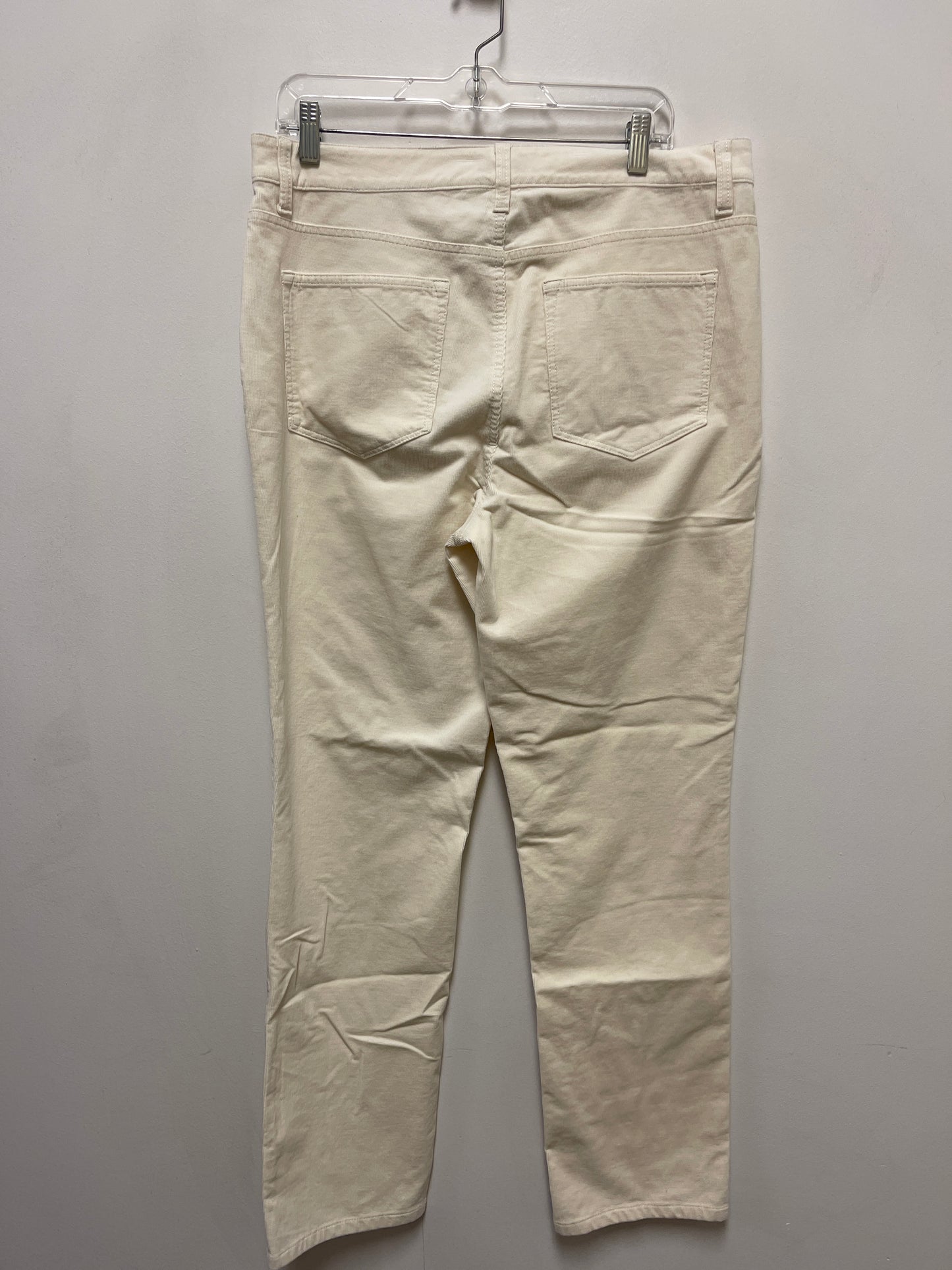 Jeans Straight By Talbots In Cream, Size: 12