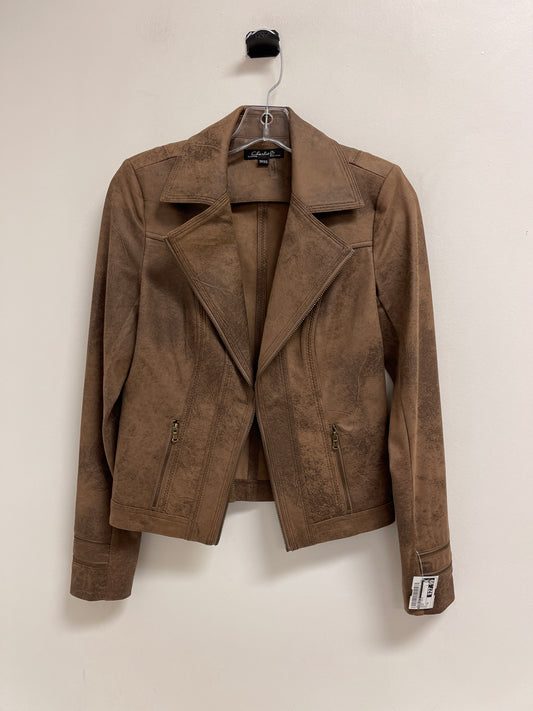 Jacket Moto By Charlie B In Brown, Size: Xs