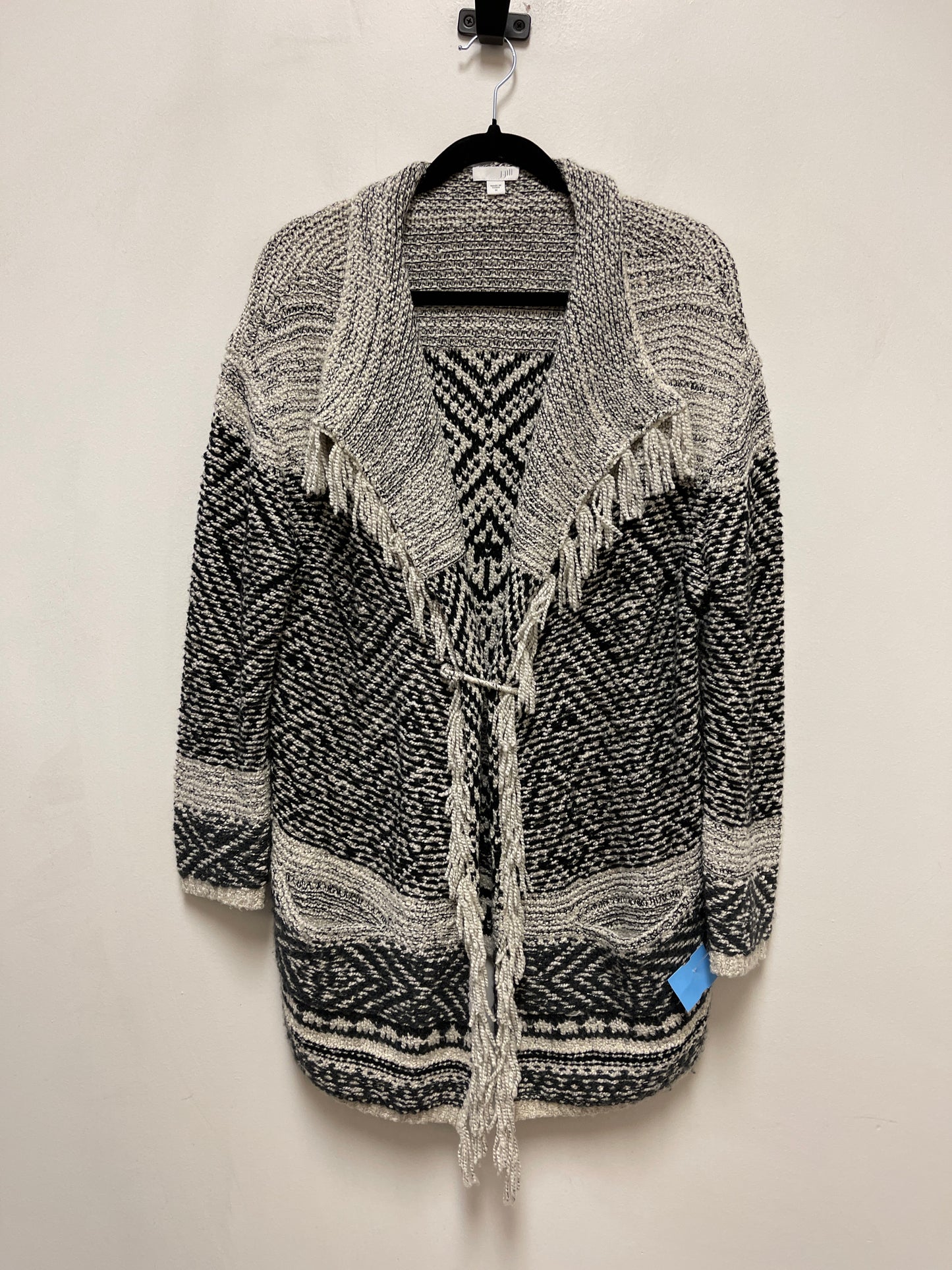 Cardigan By J. Jill In Black & White, Size: M