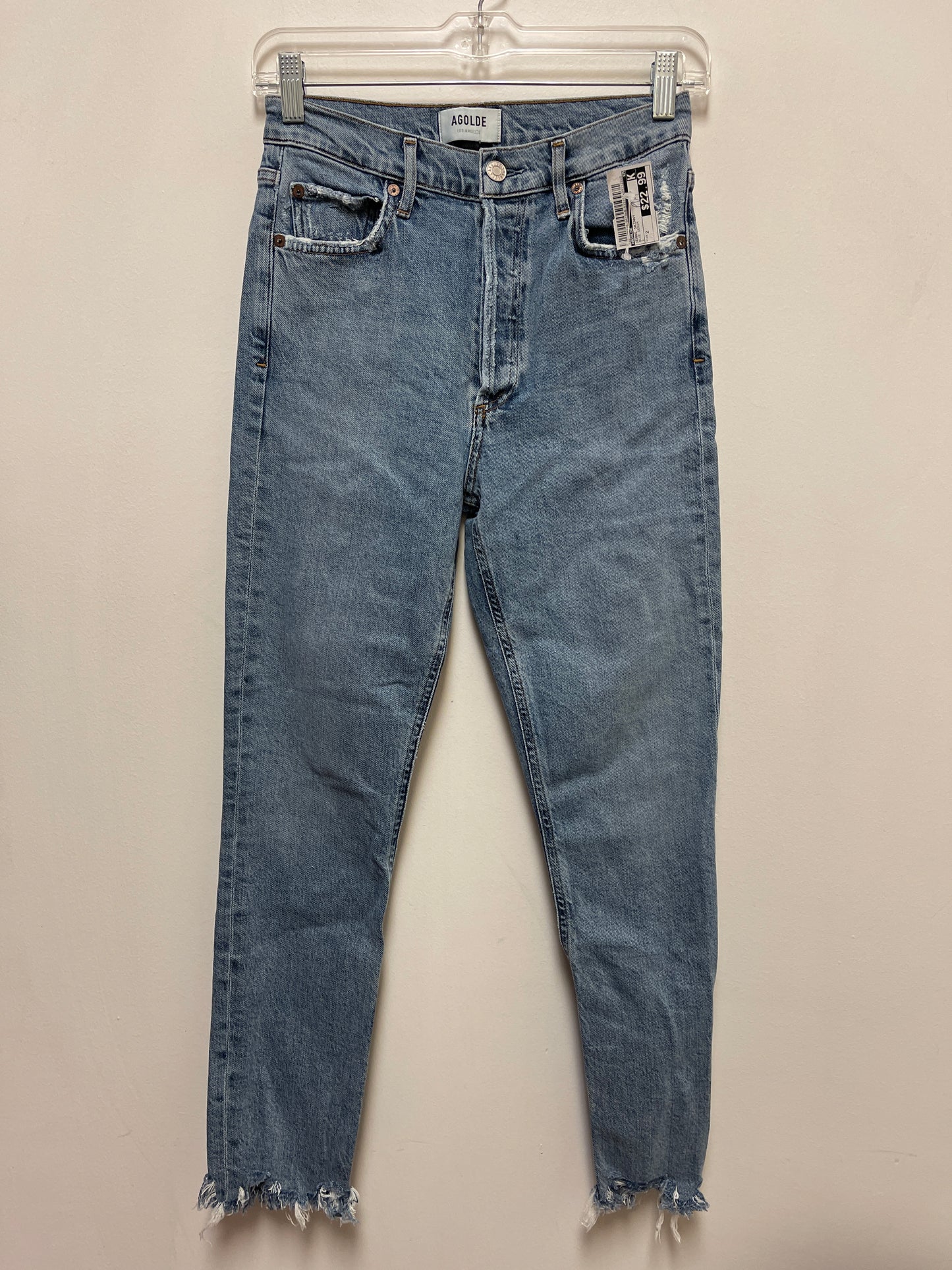 Jeans Skinny By Agolde In Blue Denim, Size: 2