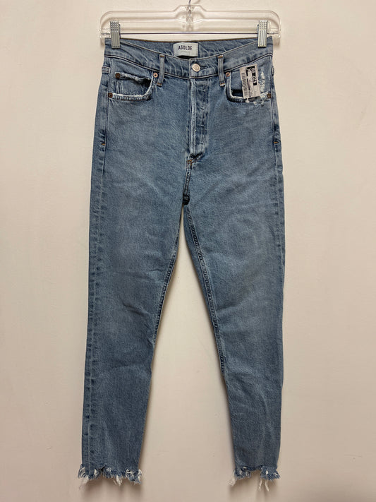 Jeans Skinny By Agolde In Blue Denim, Size: 2