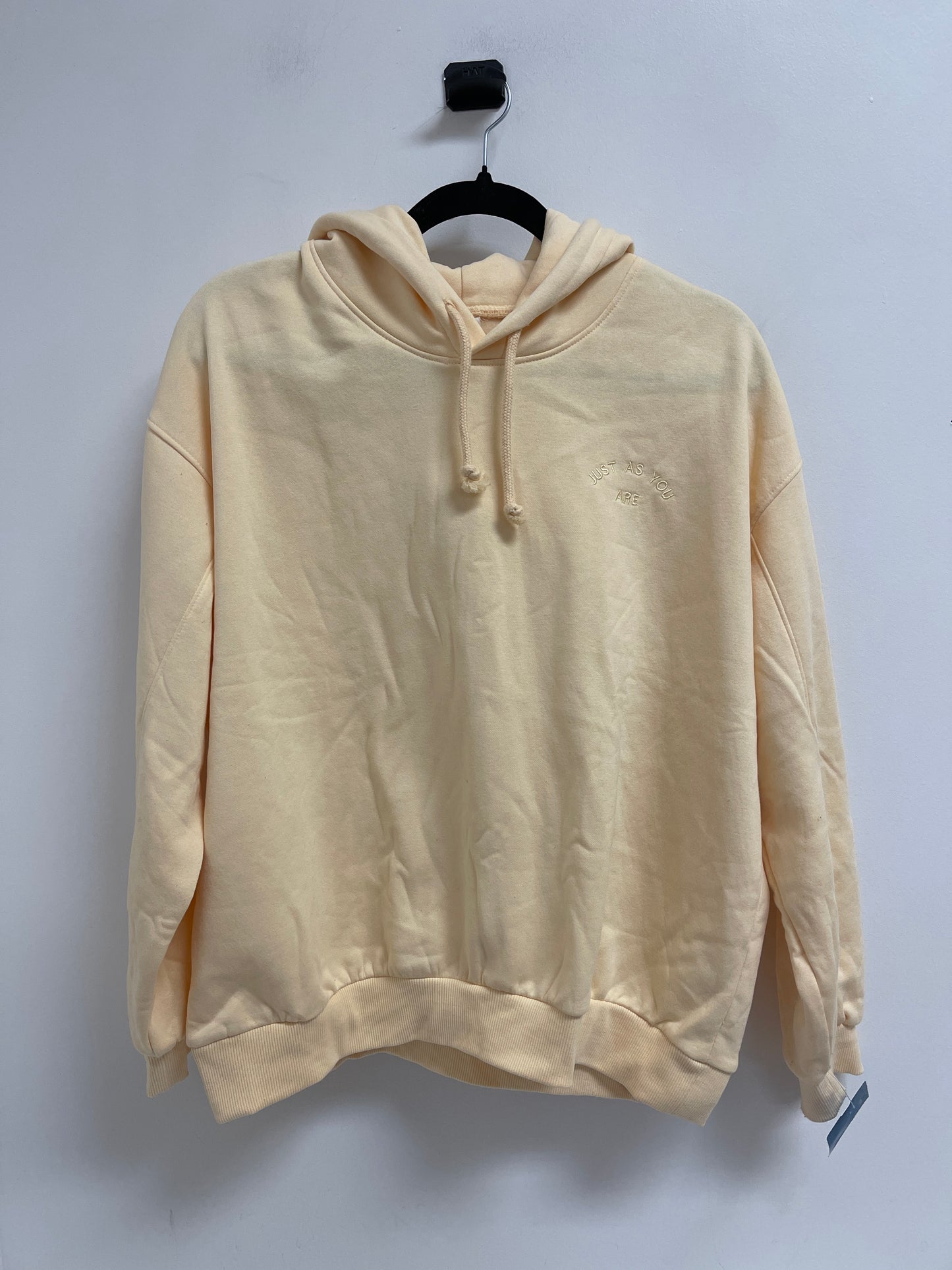 Sweatshirt Hoodie By H&m In Yellow, Size: M