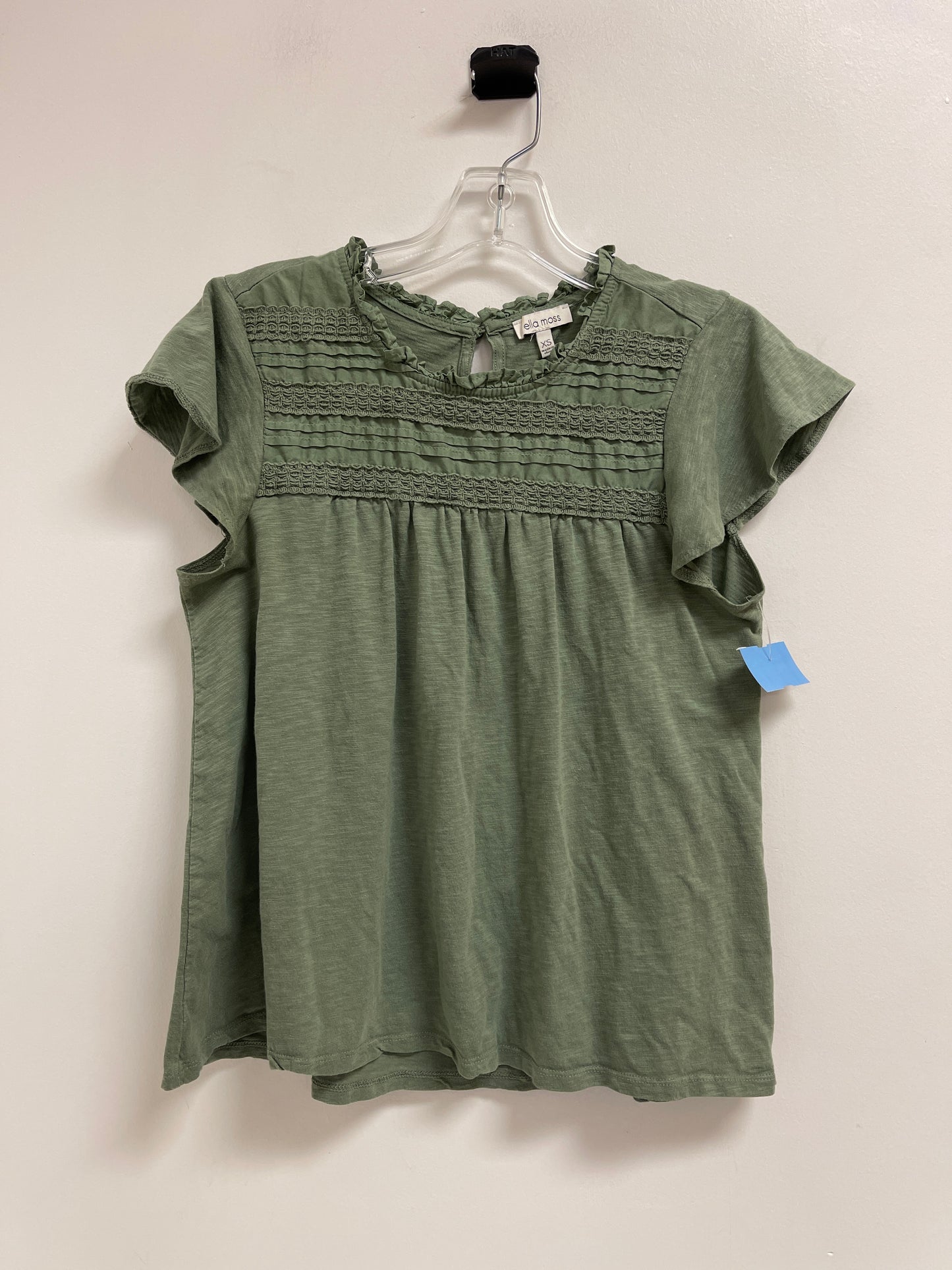 Top Short Sleeve By Ella Moss In Green, Size: Xs