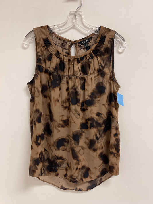 Top Sleeveless By Simply Vera In Brown, Size: M