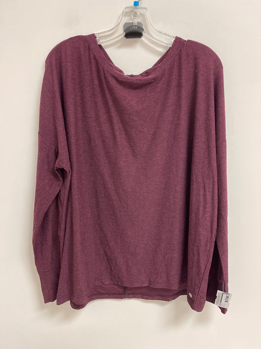 Top Long Sleeve By Calia In Purple, Size: Xl