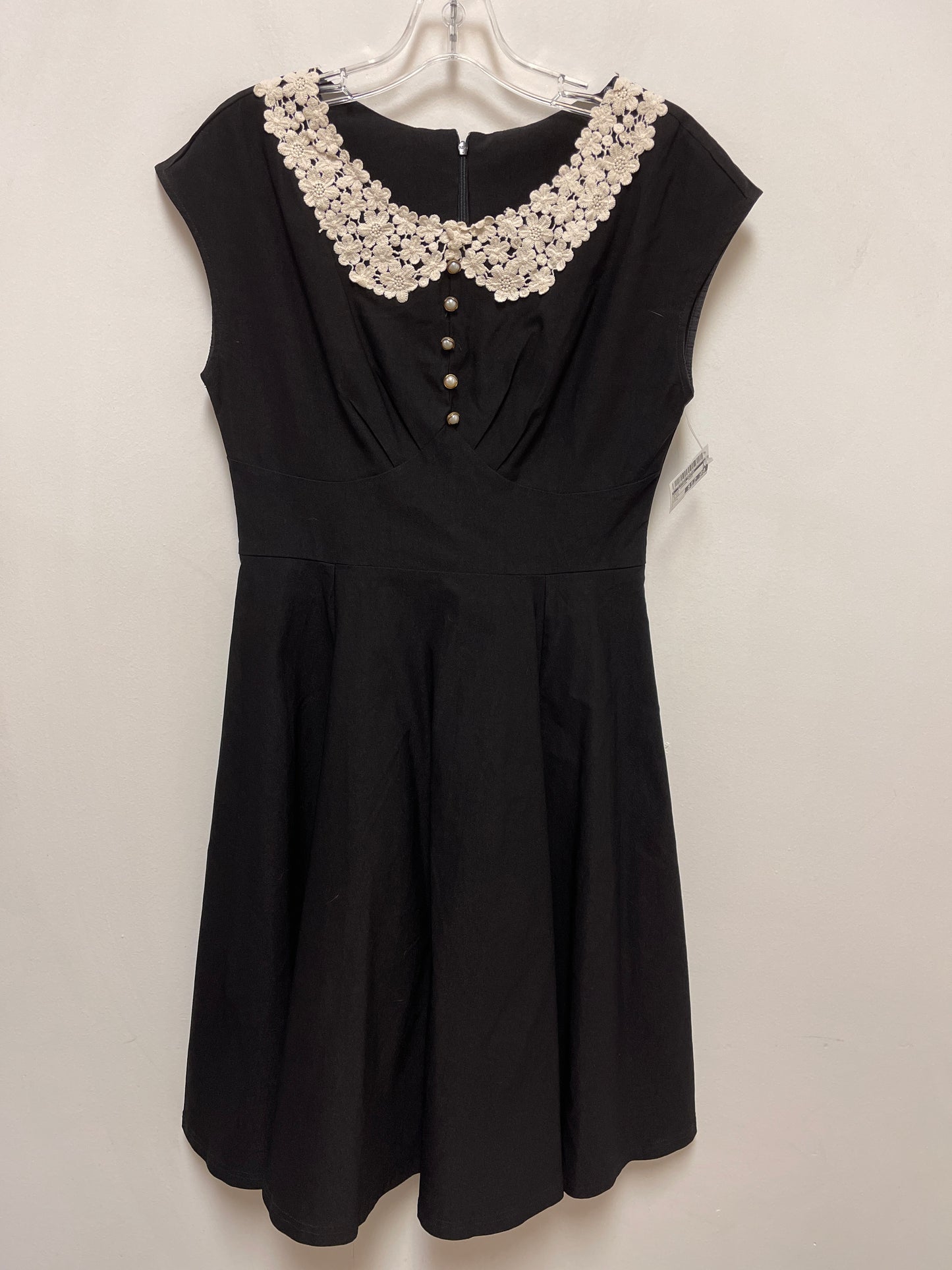 Dress Casual Midi By Clothes Mentor In Black, Size: L