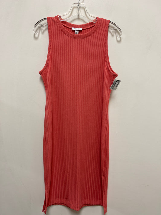 Dress Casual Midi By Nine West In Orange, Size: L