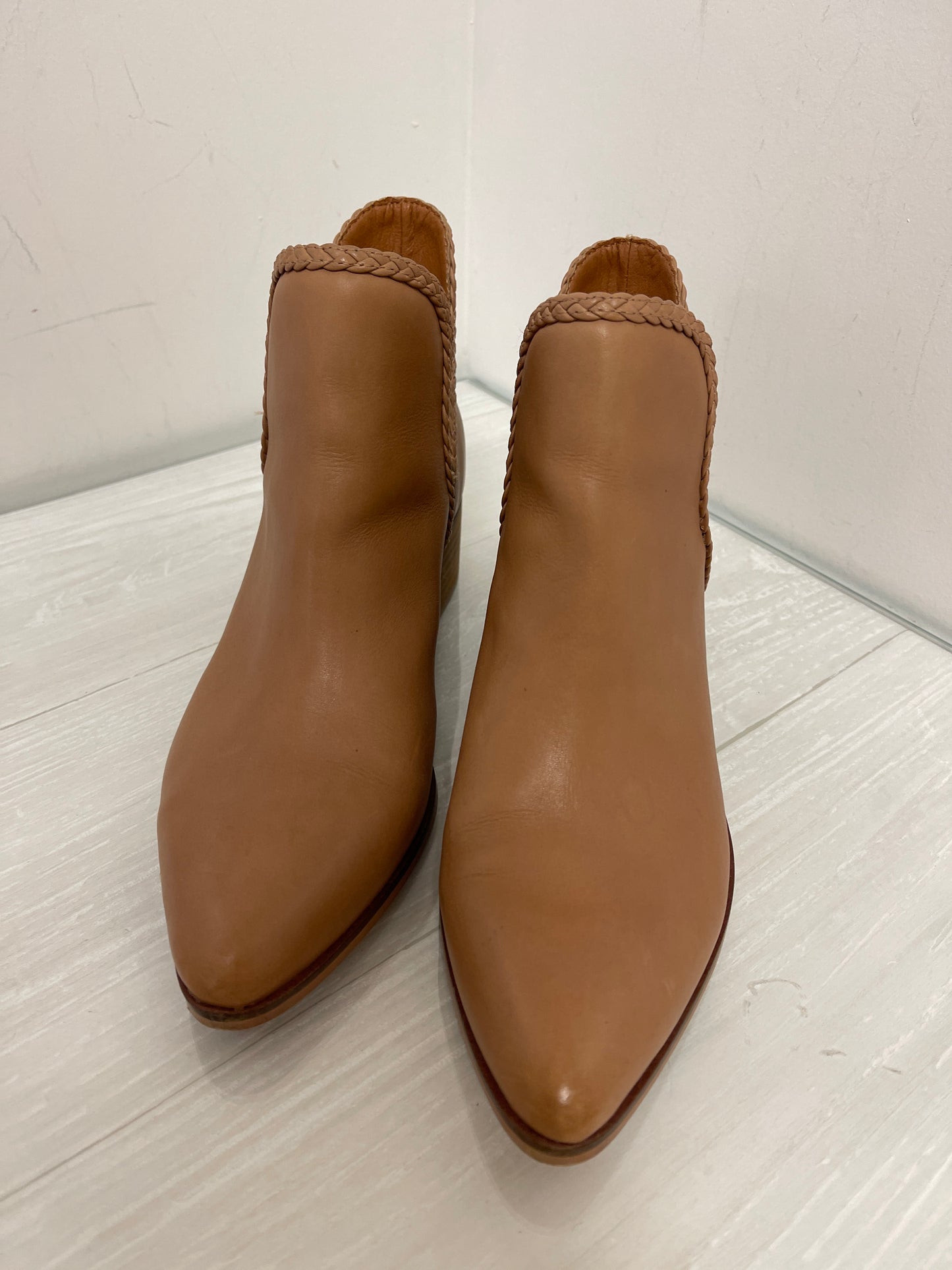 Boots Ankle Heels By Lucky Brand In Tan, Size: 8.5