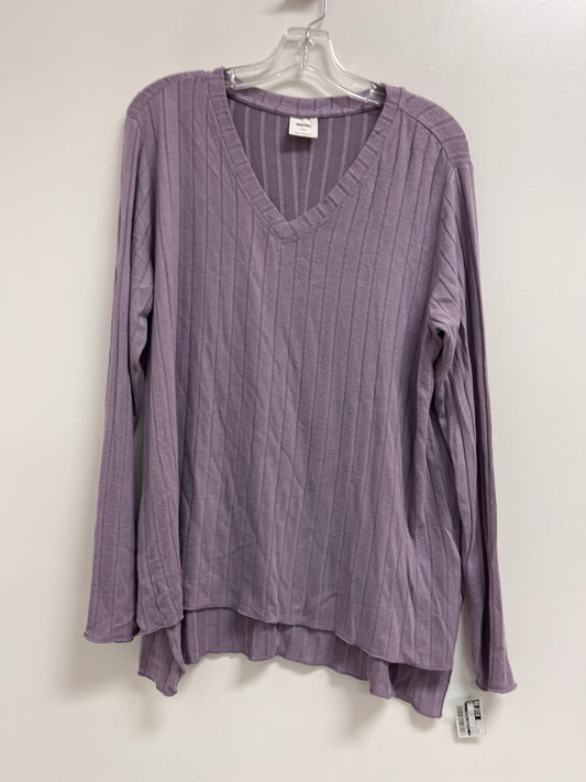 Top Long Sleeve By Clothes Mentor In Purple, Size: L