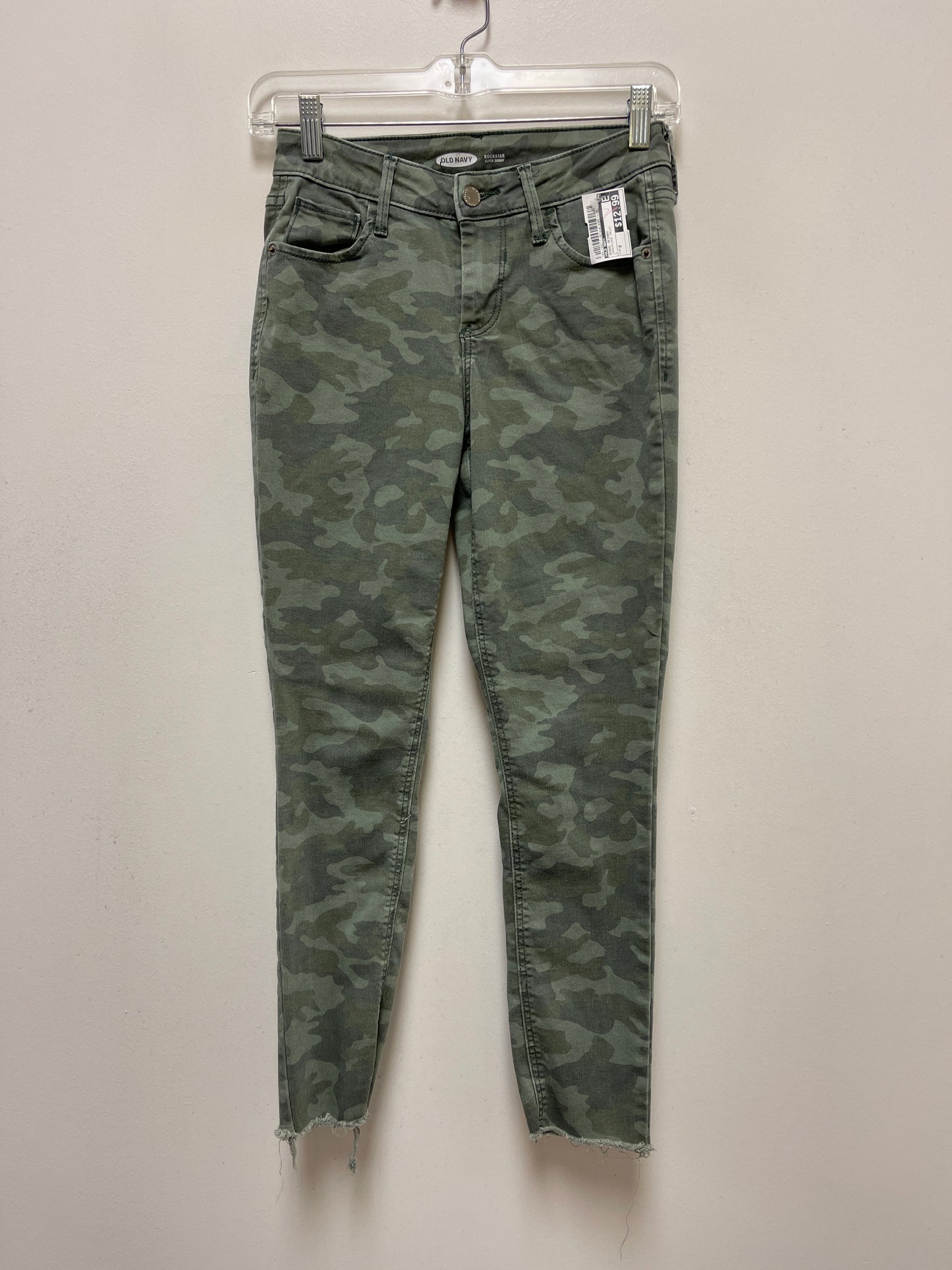 Camouflage Print Jeans Skinny Old Navy, Size 0