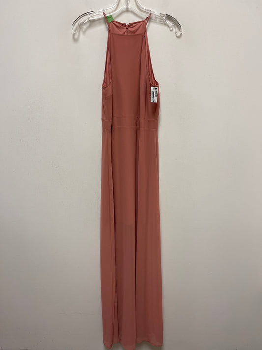 Peach Dress Casual Maxi Express, Size S