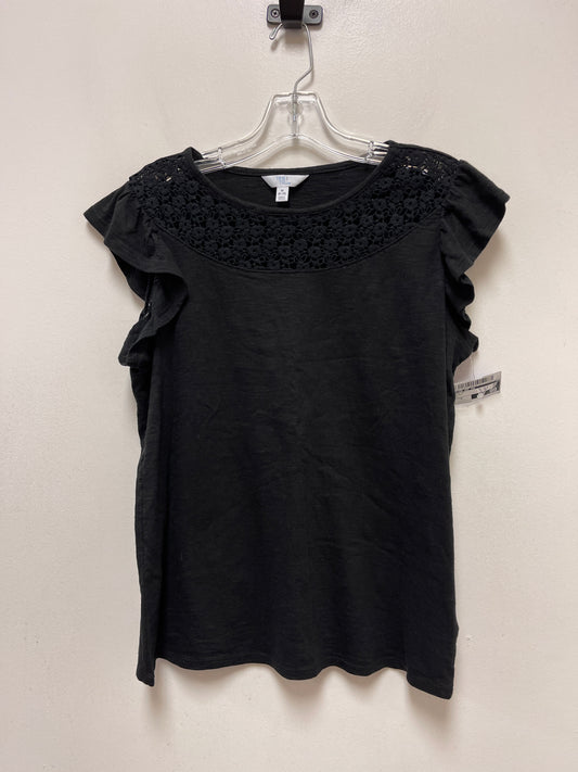 Black Top Short Sleeve Time And Tru, Size M