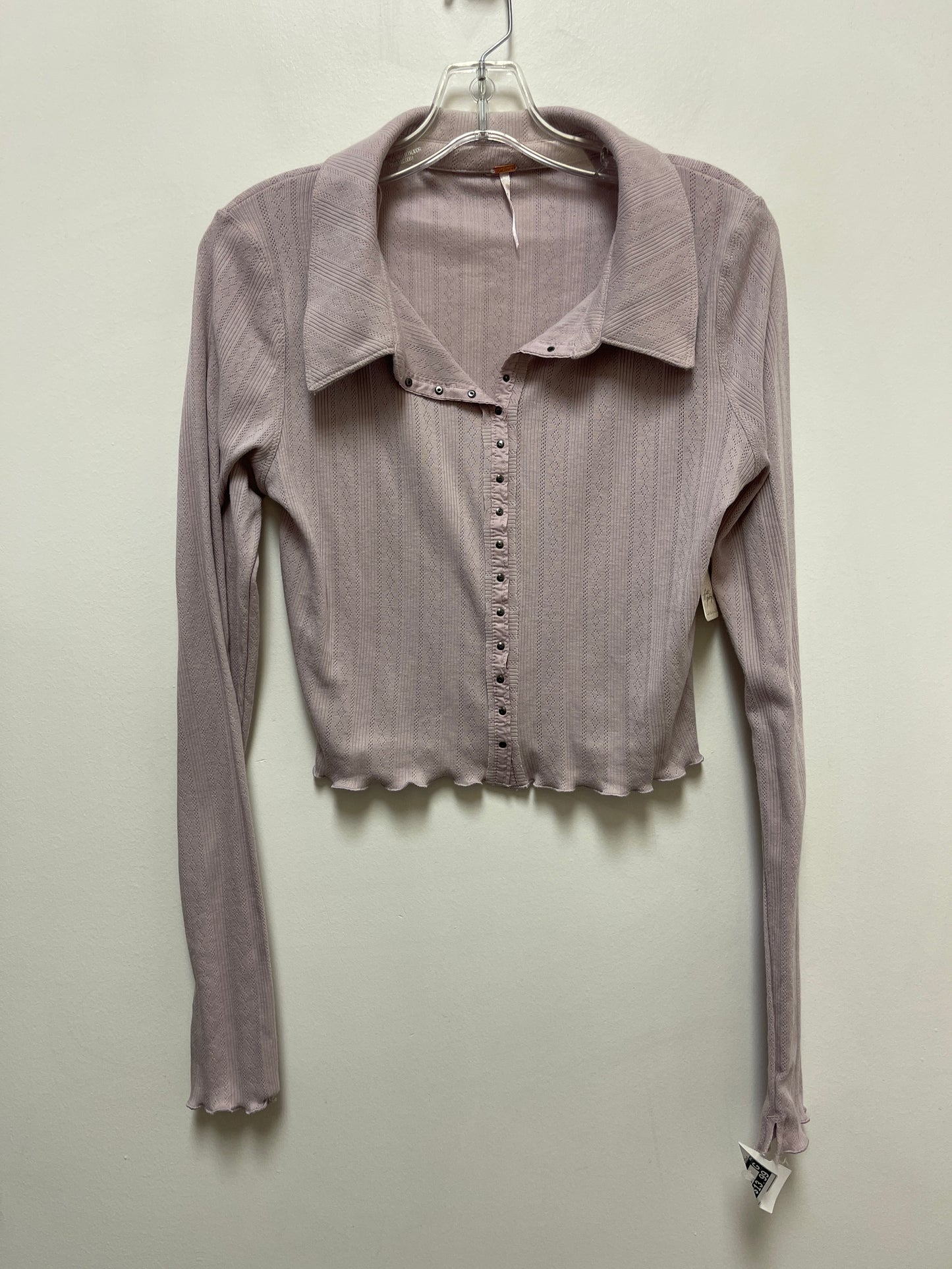 Purple Top Long Sleeve Free People, Size L