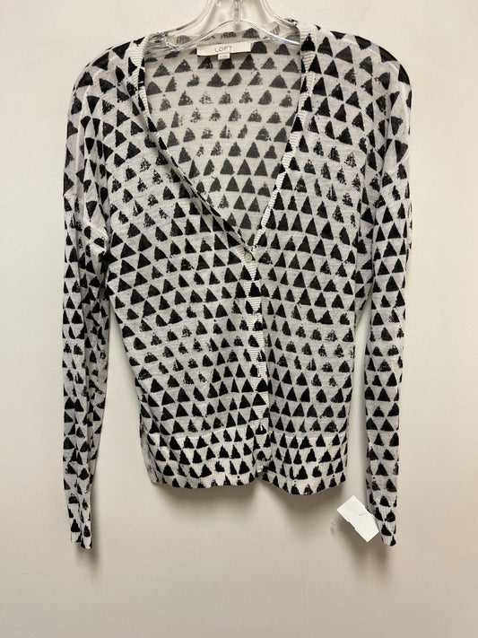 Black & White Sweater Cardigan Loft, Size S