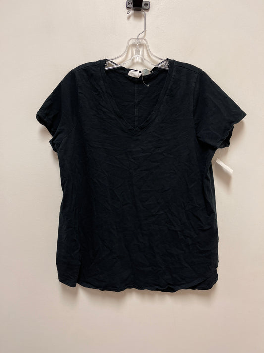 Black Top Short Sleeve Basic Cynthia Rowley, Size 1x