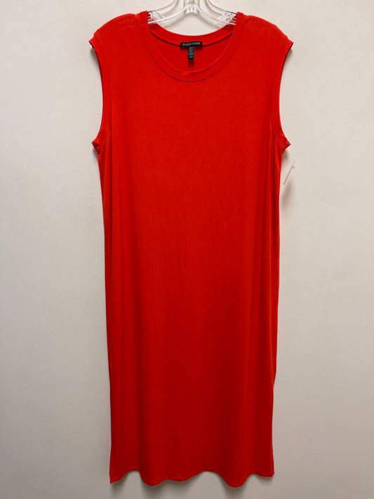 Dress Casual Midi By Eileen Fisher In Orange, Size: M