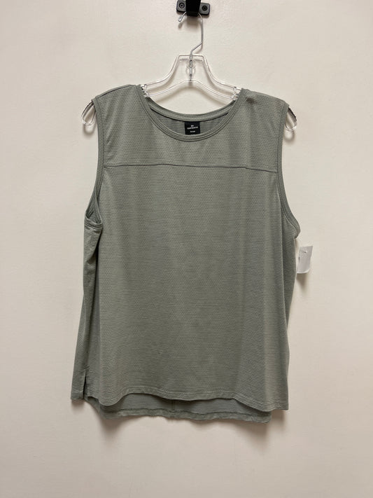 Top Sleeveless By Rei In Green, Size: Xl