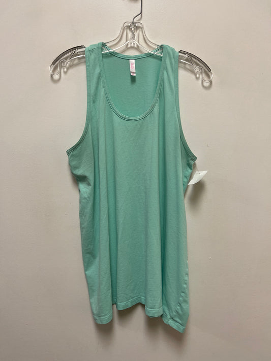 Top Sleeveless By Clothes Mentor In Green, Size: 2x