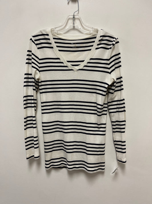 Top Long Sleeve By Gap In Striped Pattern, Size: S