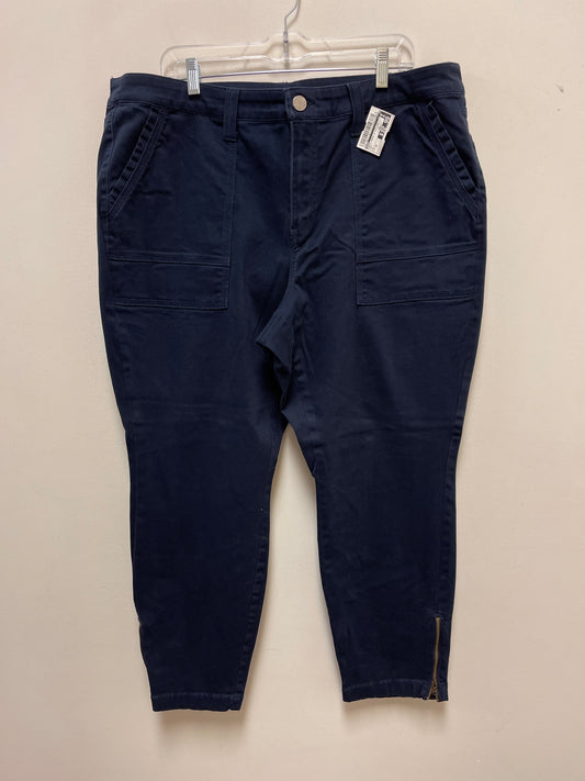 Pants Cargo & Utility By Evri In Navy, Size: 18