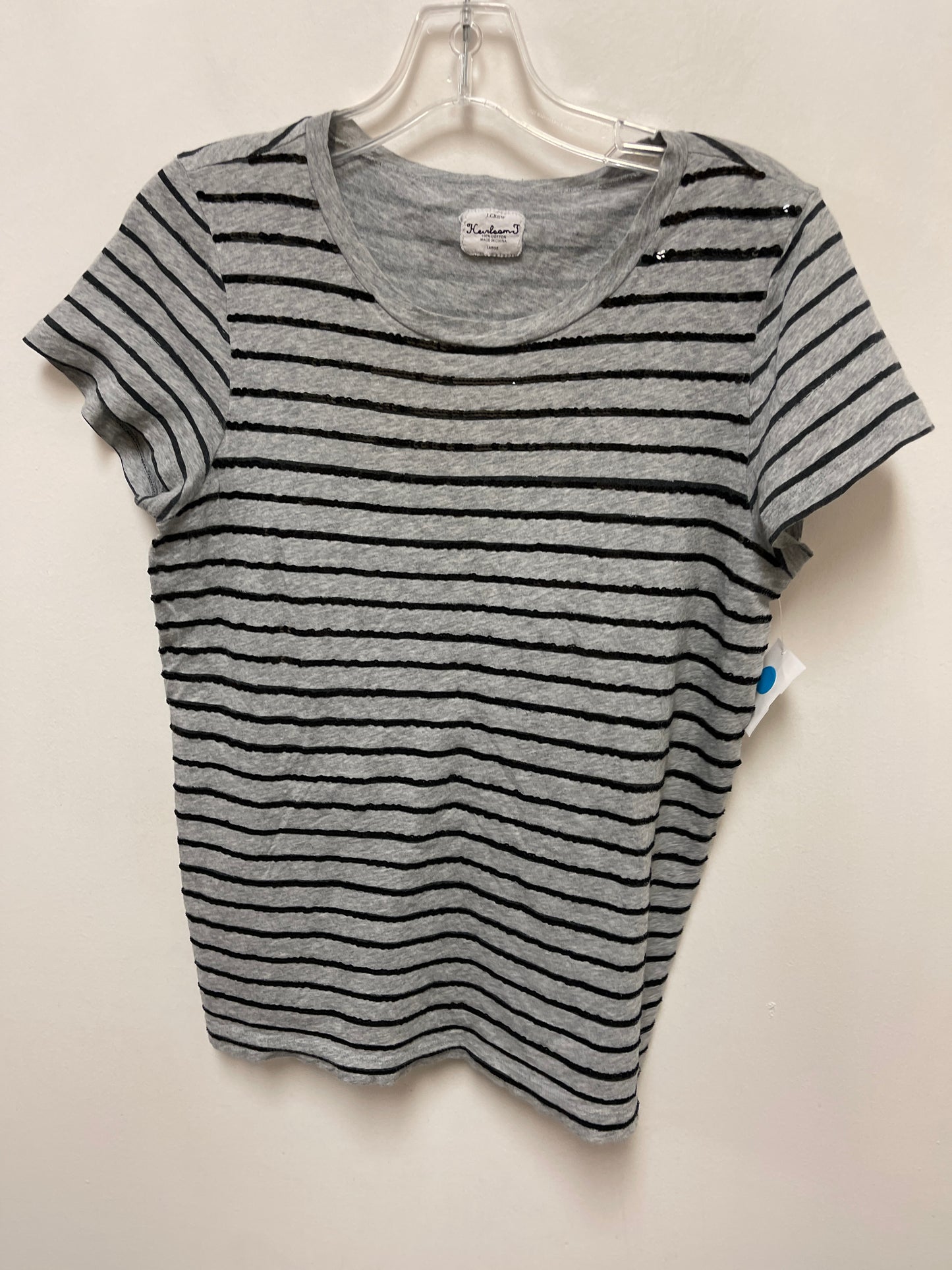 Top Short Sleeve By J. Crew In Grey, Size: L