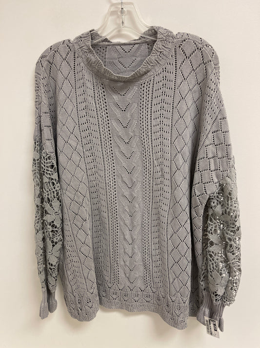 Sweater By Clothes Mentor In Grey, Size: Xl