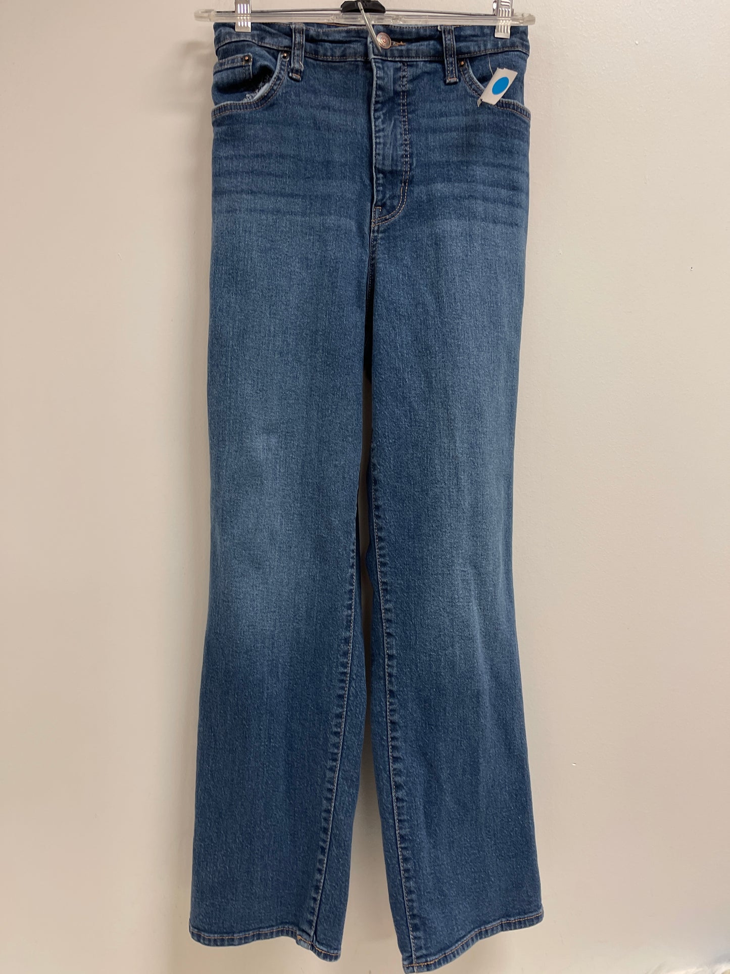 Jeans Straight By Crown And Ivy In Blue Denim, Size: 14