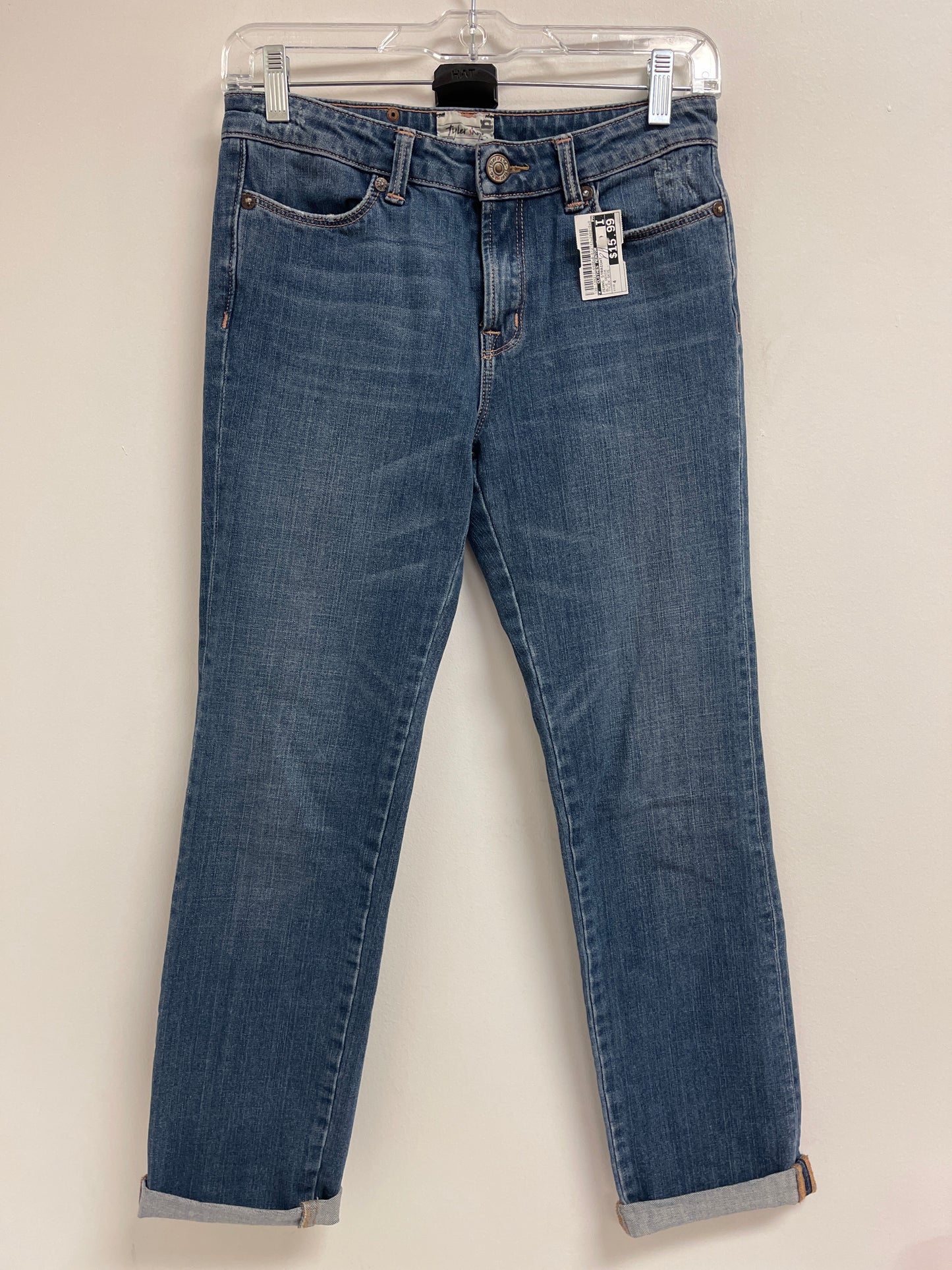 Jeans Straight By Clothes Mentor In Blue Denim, Size: 4