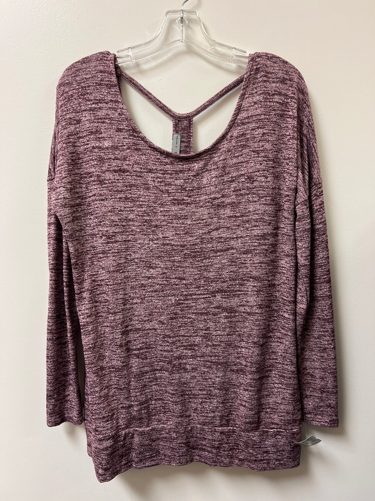 Athletic Top Long Sleeve Crewneck By Athleta In Purple, Size: M