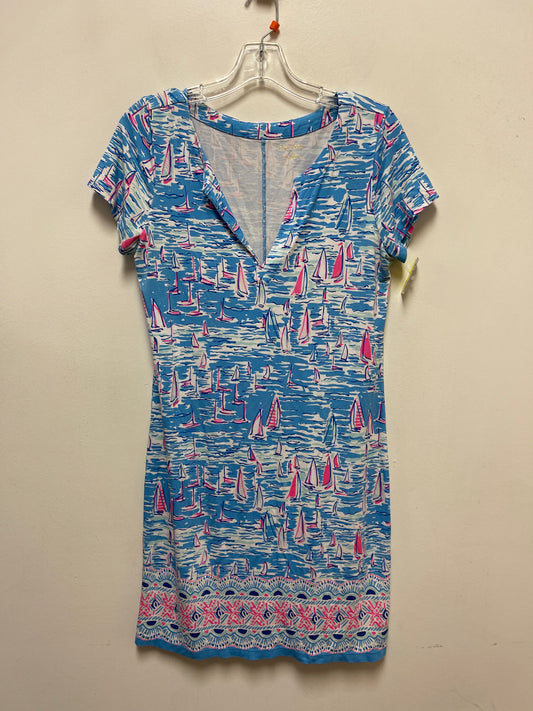 Dress Designer By Lilly Pulitzer In Blue & Pink, Size: M