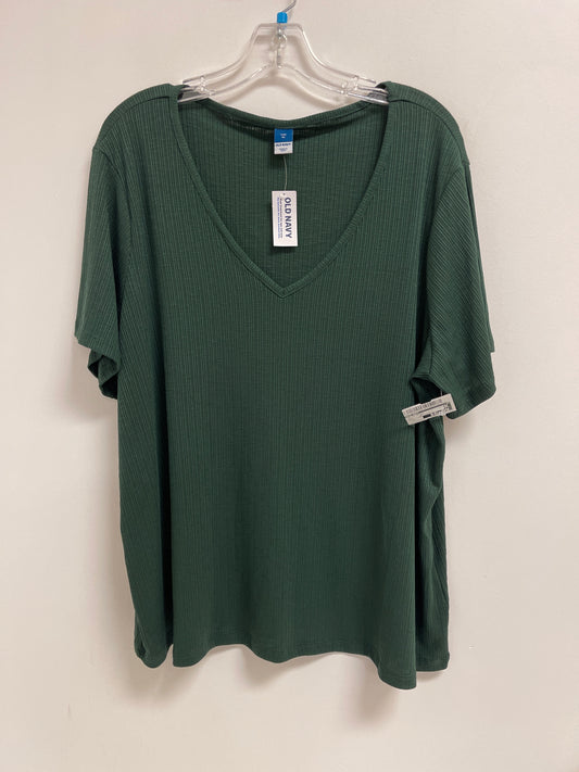 Top Short Sleeve Basic By Old Navy In Green, Size: Xl