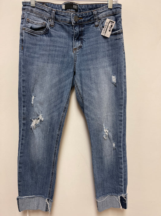 Jeans Cropped By Kut In Blue Denim, Size: 6