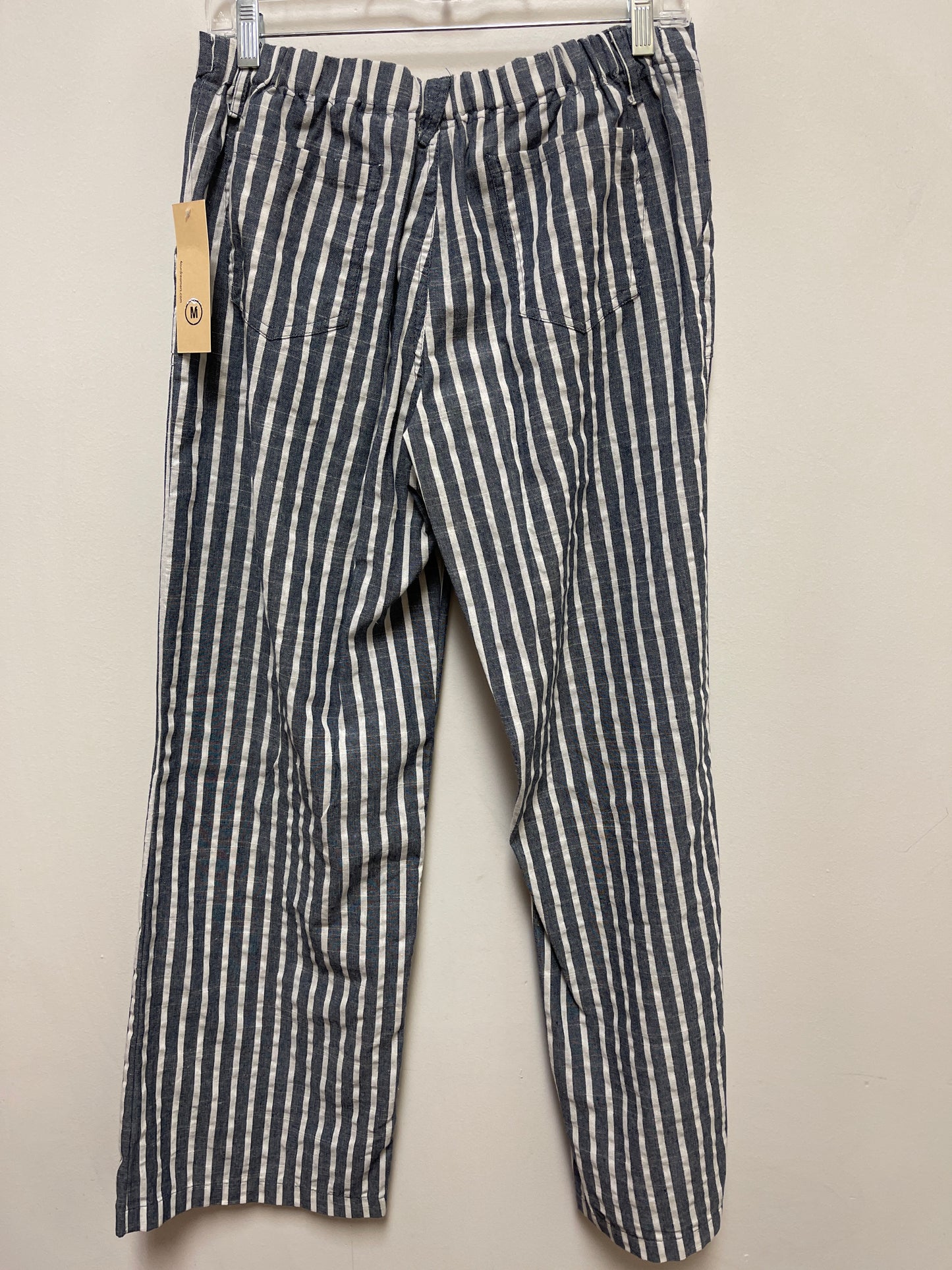 Pants Linen By Clothes Mentor In Striped Pattern, Size: M