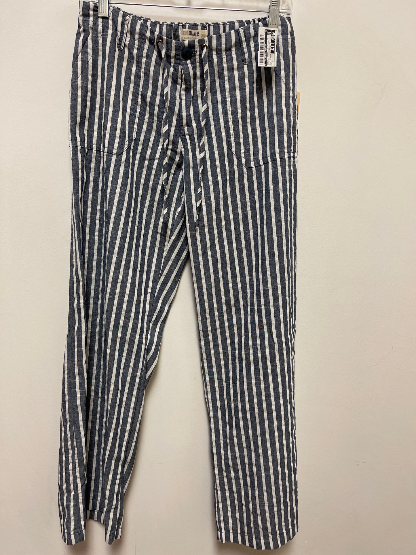 Pants Linen By Clothes Mentor In Striped Pattern, Size: M