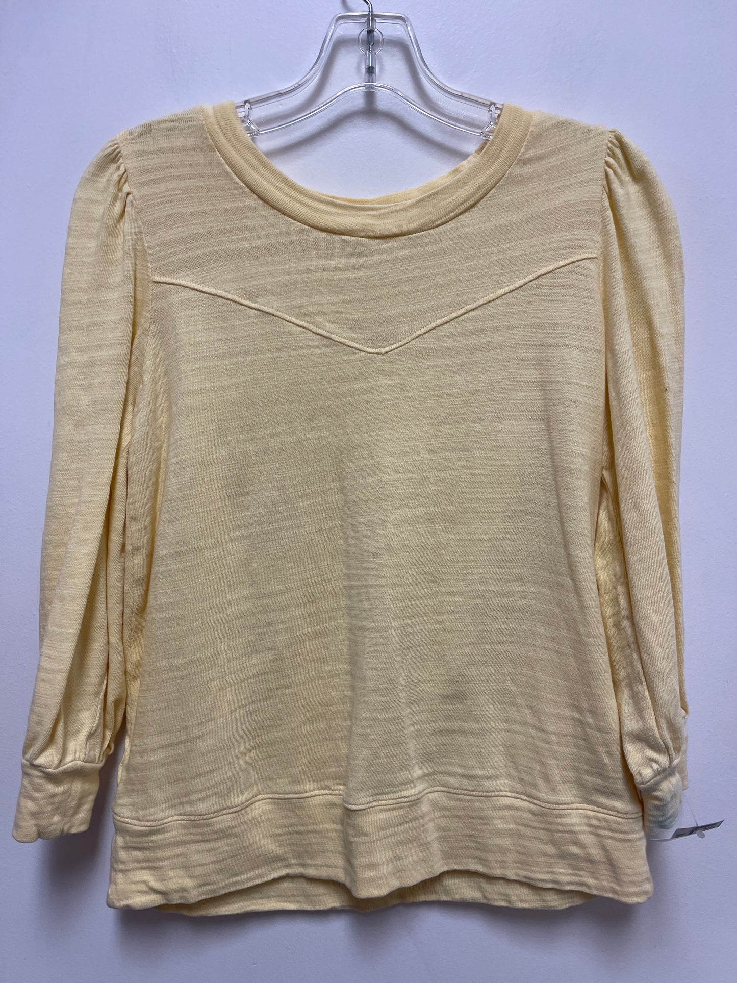 Top Long Sleeve By Loft In Yellow, Size: S