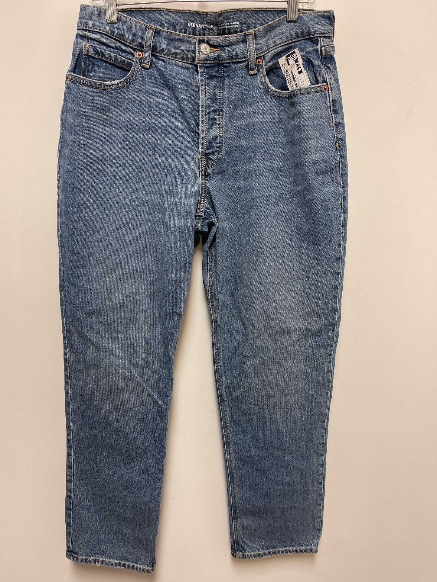 Jeans Straight By Old Navy In Blue Denim, Size: 8