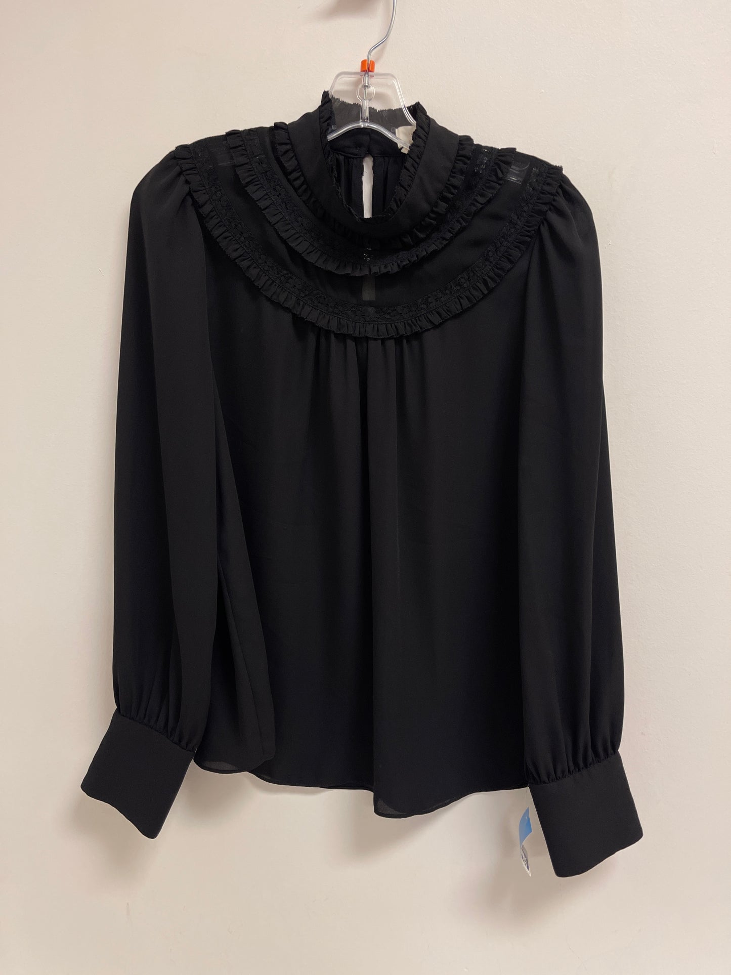 Top Long Sleeve Designer By Kate Spade In Black, Size: M