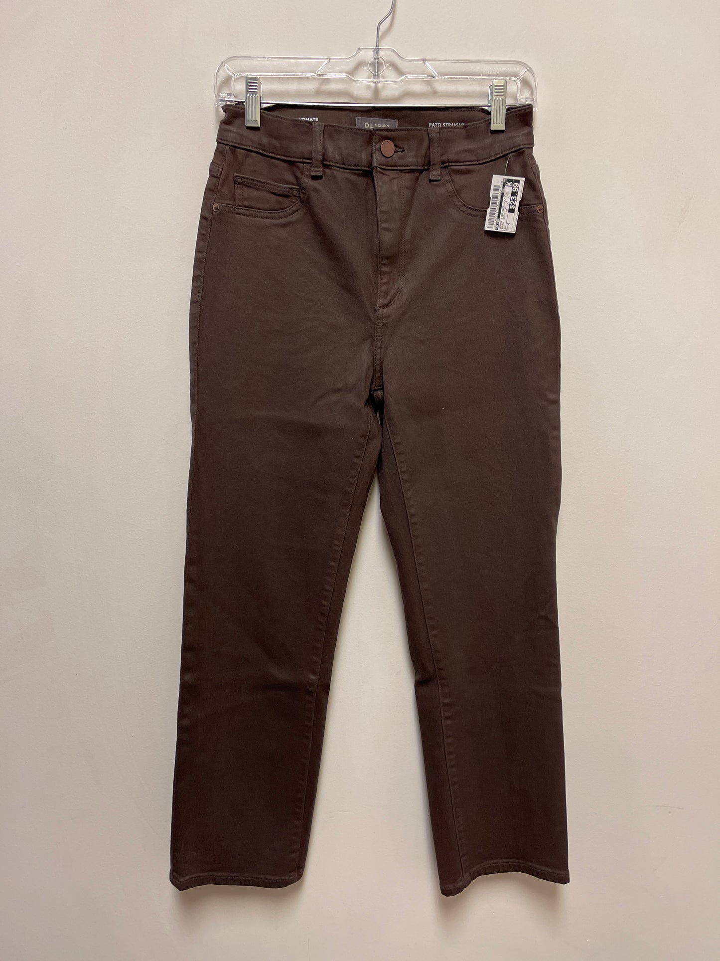 Jeans Straight By Dl1961 In Brown Denim, Size: 4