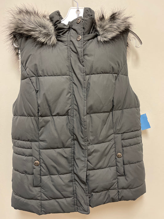 Vest Puffer & Quilted By Green Tea In Grey, Size: L