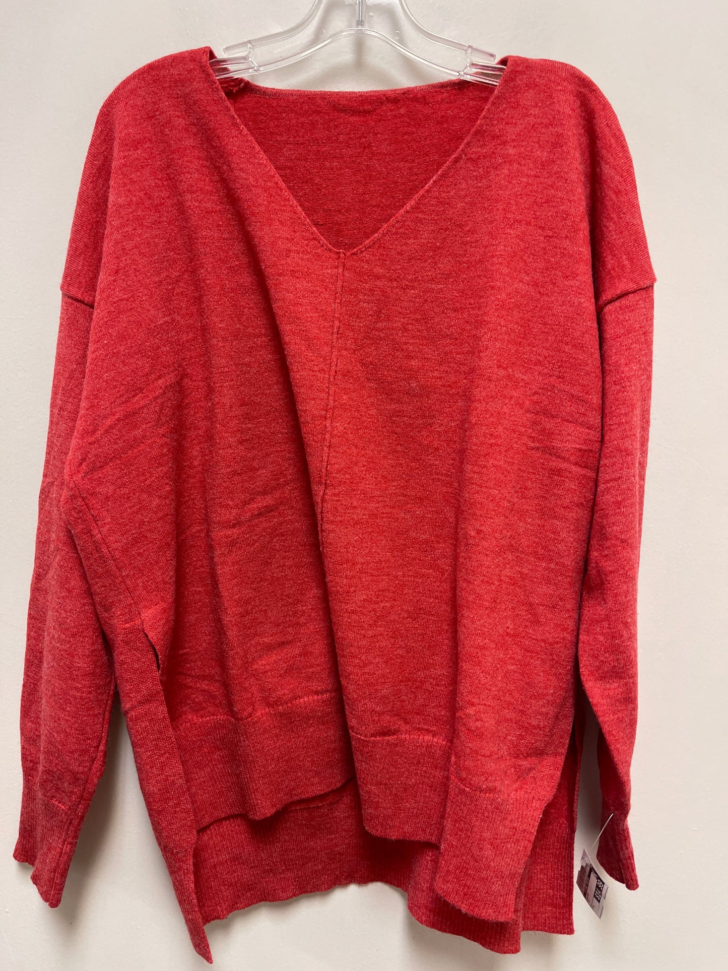 Sweater By Clothes Mentor In Red, Size: L