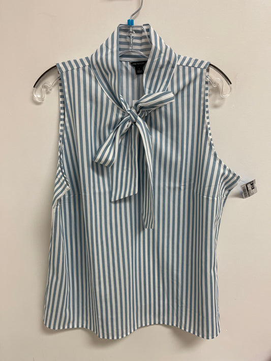 Top Sleeveless By Ann Taylor In Striped Pattern, Size: L