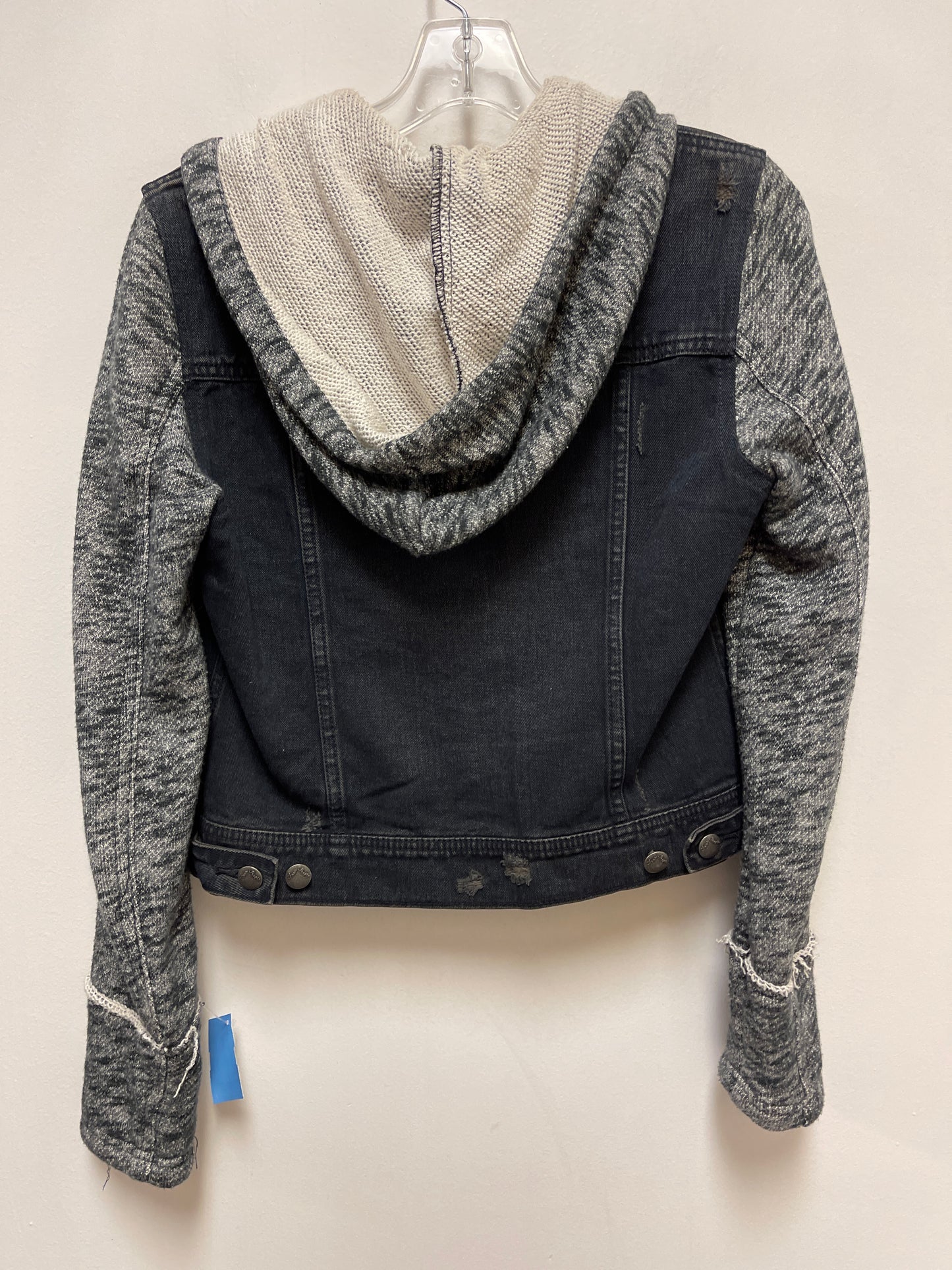 Jacket Denim By Free People In Black, Size: S