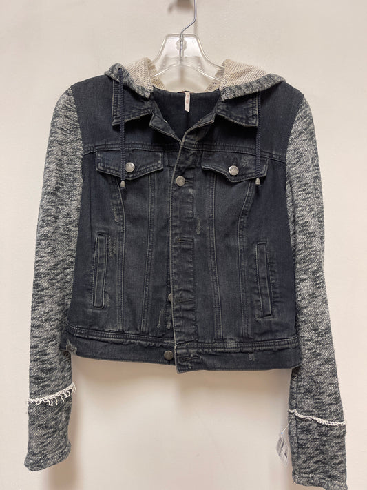 Jacket Denim By Free People In Black, Size: S