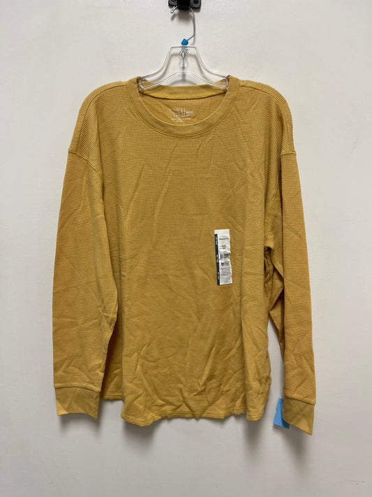 Top Long Sleeve Basic By Time And Tru In Yellow, Size: 3x